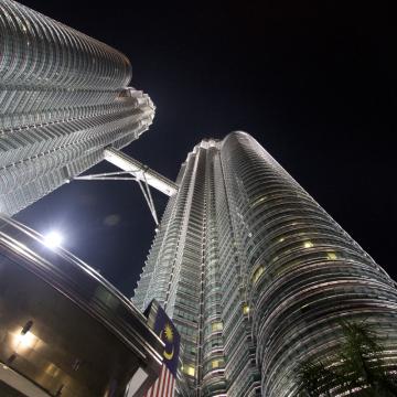Petronas Towers at Night, Malaysia